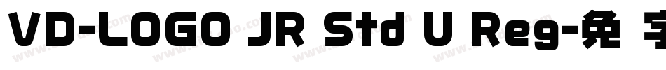 VD-LOGO JR Std U Reg字体转换